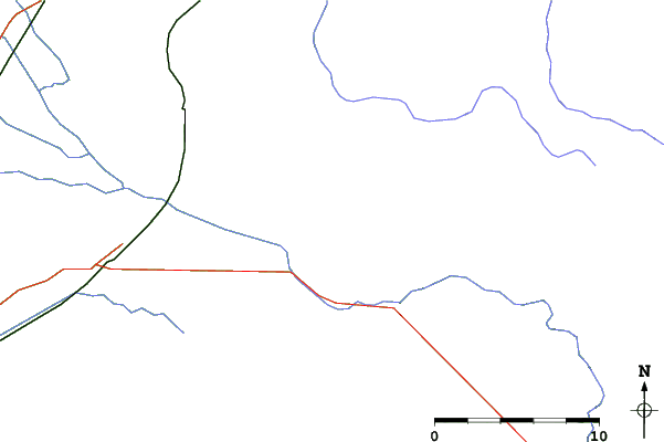 Roads and rivers close to Kelly Canyon Ski Area