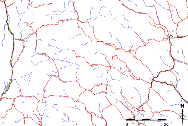 Roads and rivers close to Kittelfjall