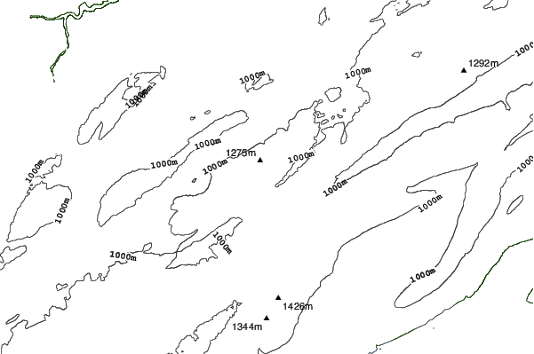 La Chaux-de-Fonds neighbourhood contours