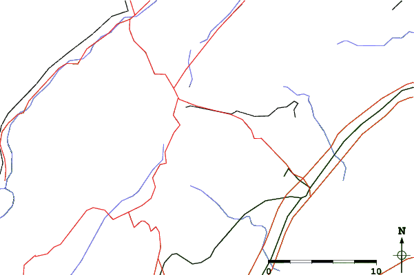 Roads and rivers close to La Dôle