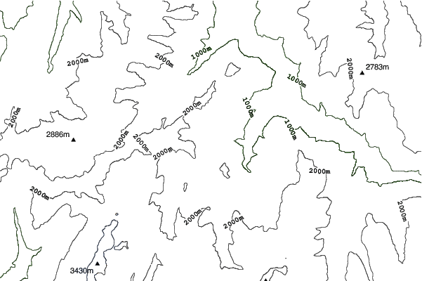 Le Corbier (Les Sybelles) neighbourhood contours