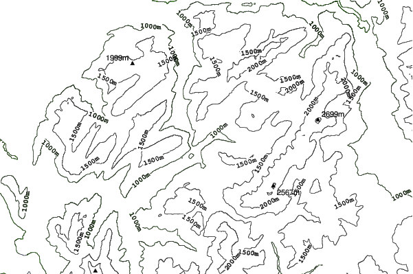 Le Grand Bornand neighbourhood contours