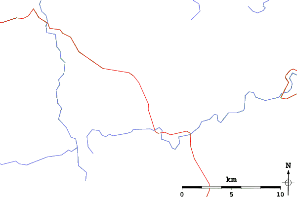Roads and rivers close to The Lecht
