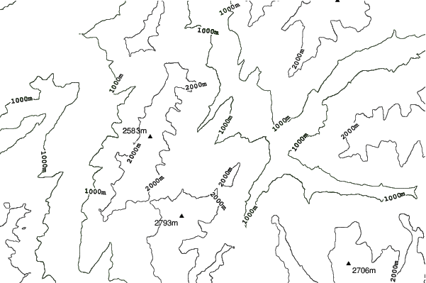 Les Avanchers neighbourhood contours