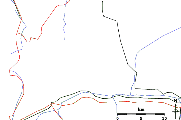 Roads and rivers close to Leukerbad