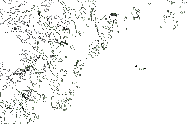 Lommedalen neighbourhood contours