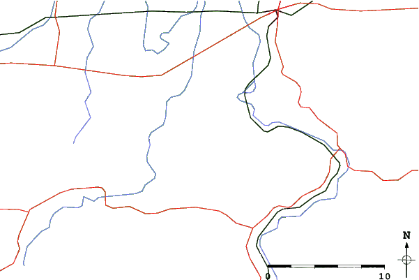 Roads and rivers close to Lubinka