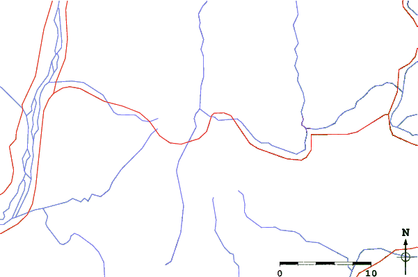 Roads and rivers close to Malam Jabba