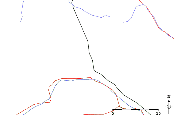 Roads and rivers close to Mallnitz