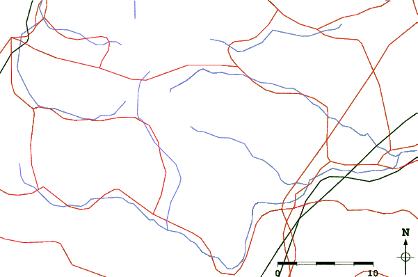 Roads and rivers close to Miyagi Zao Shiroishi