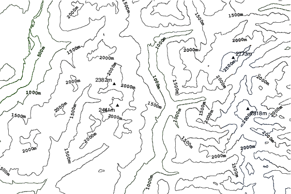 Monashee Powder Snowcats neighbourhood contours