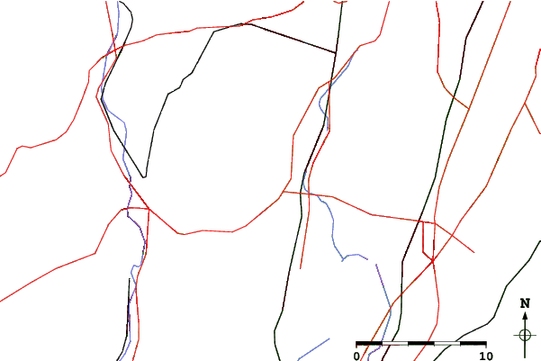 Roads and rivers close to Mount Southington Ski Area