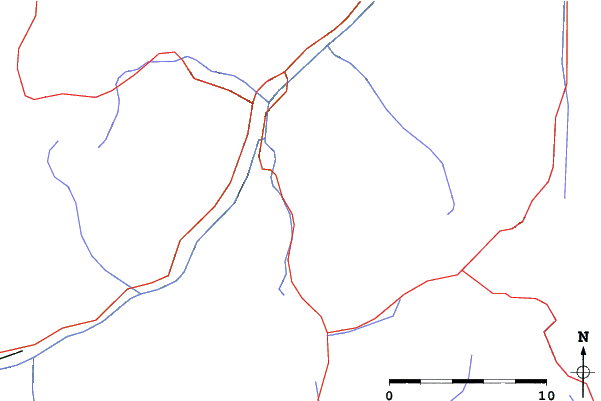 Roads and rivers close to Nauders