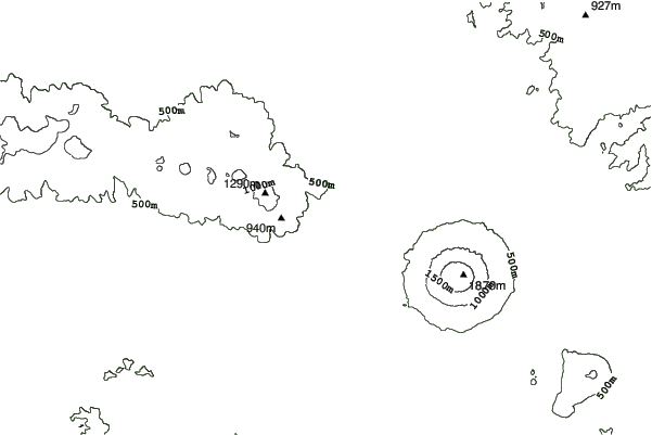 Niseko Grand Hirafu neighbourhood contours