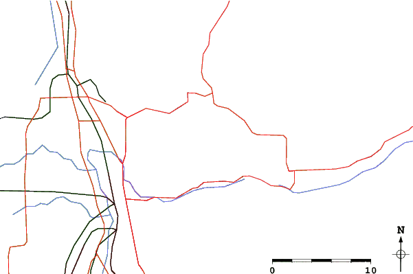 Roads and rivers close to Nordic Valley