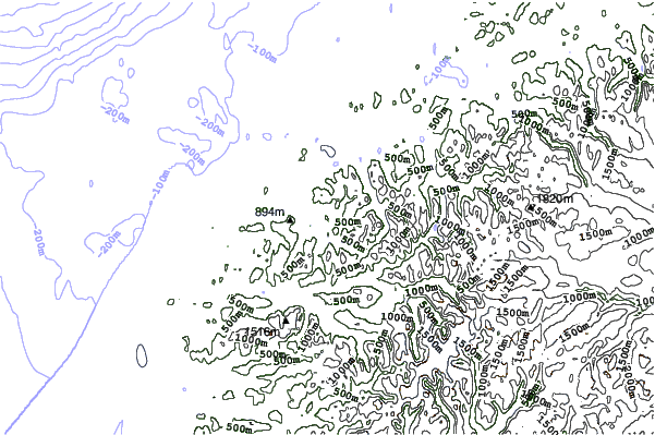 Ørsta SkiSenter neighbourhood contours