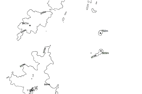Owls Head neighbourhood contours