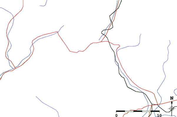 Roads and rivers close to Grandvalira-Pas de la Casa