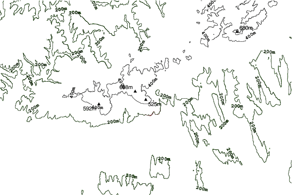 Pécsi Sípálya neighbourhood contours