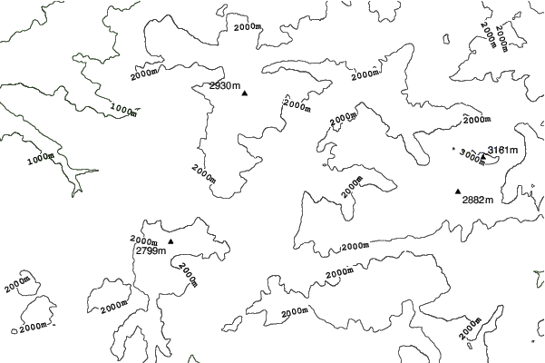 Pera di Fassa neighbourhood contours