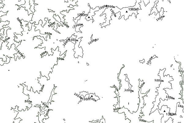 Phoenix Park Ski World neighbourhood contours