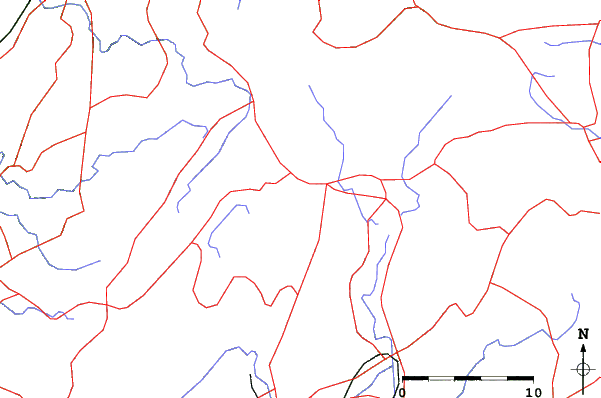 Roads and rivers close to Pine Ridge Resorts Geihoku