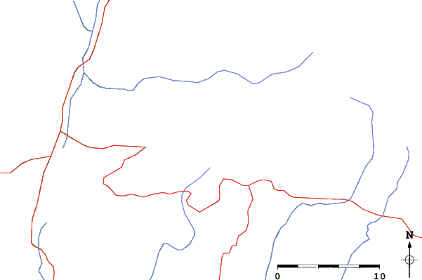 Roads and rivers close to Port Del Comte