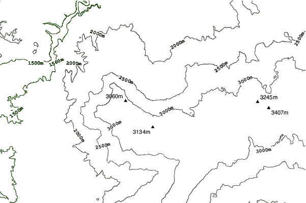 Powderhorn neighbourhood contours