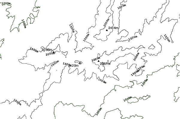Puerto de Navacerrada neighbourhood contours