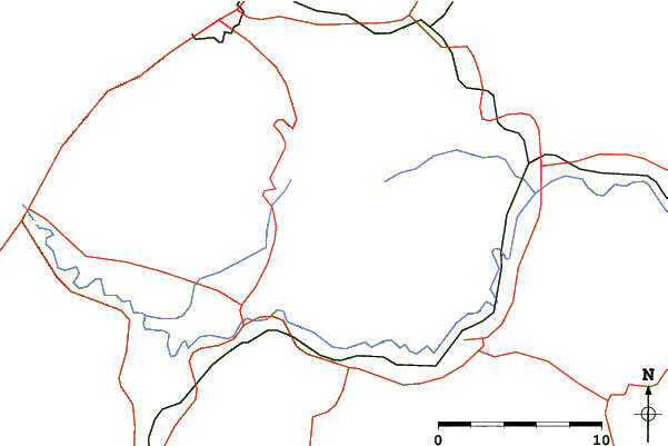 Roads and rivers close to Rankoshi-cho Chisenupuri