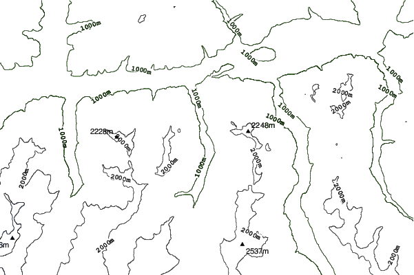 Rauris neighbourhood contours