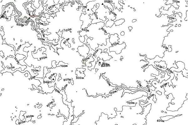 Römerstein/Donnstetten neighbourhood contours