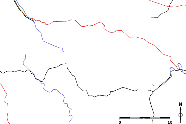 Roads and rivers close to Römerstein/Donnstetten