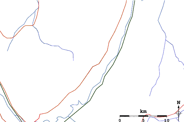 Roads and rivers close to Saint Hilaire