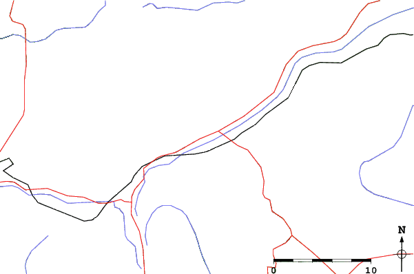 Roads and rivers close to Sarıkamış