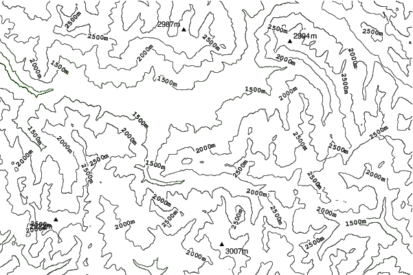 Sauze Super-Sauze neighbourhood contours