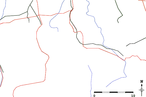 Roads and rivers close to Schliersee