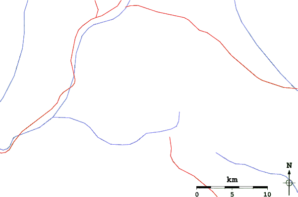 Roads and rivers close to Secret Garden