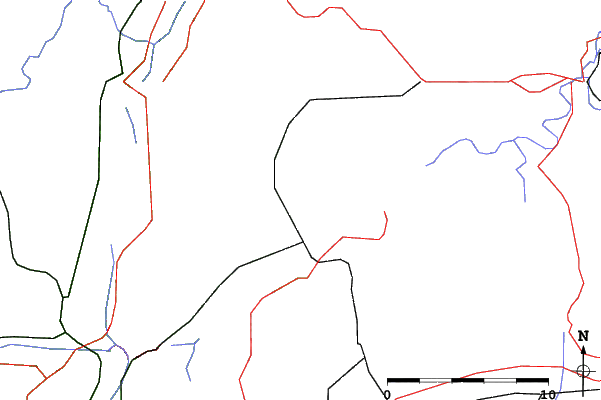 Roads and rivers close to Siegsdorf