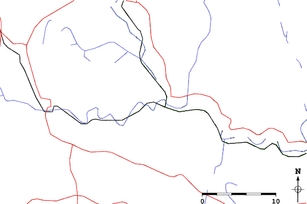 Roads and rivers close to Ski Big Bear