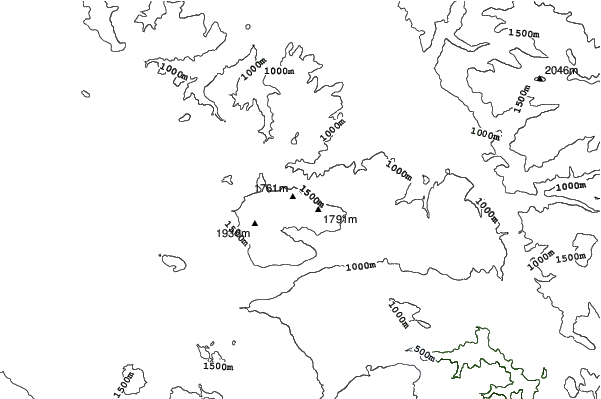 Ski-Centar-Raduša neighbourhood contours