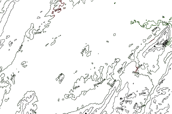 Sno Mountain neighbourhood contours