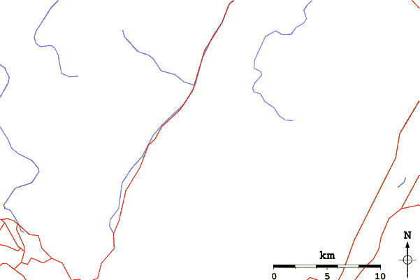 Roads and rivers close to Snow Park