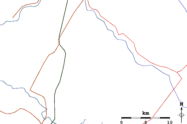 Roads and rivers close to Station du Mont Gleason