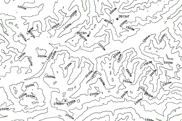 Steeg im Lechtal neighbourhood contours