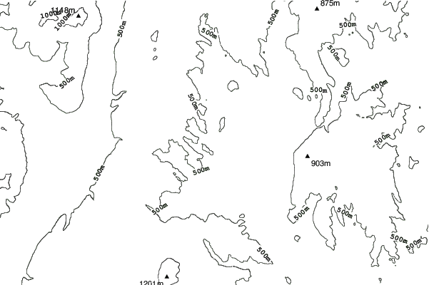 Stratton Mountain neighbourhood contours