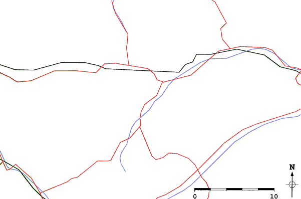 Roads and rivers close to Stuben am Arlberg