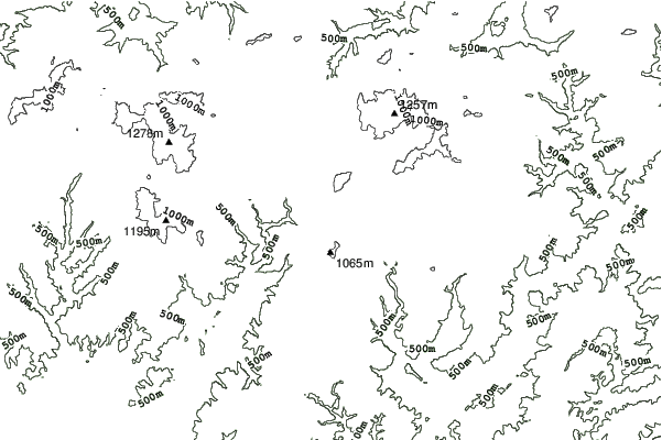 Takano Kogen neighbourhood contours