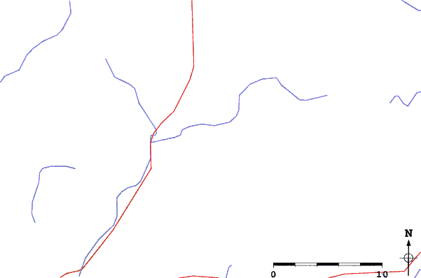 Roads and rivers close to Telemark