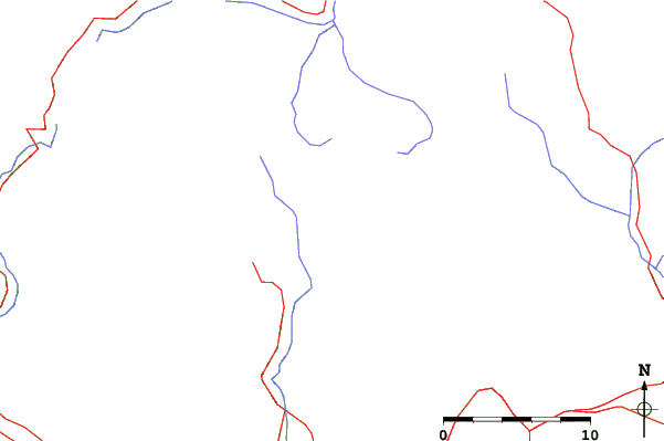 Roads and rivers close to Tochal